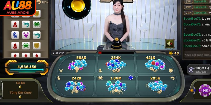 Cách tính thưởng game Bầu Cua AU88