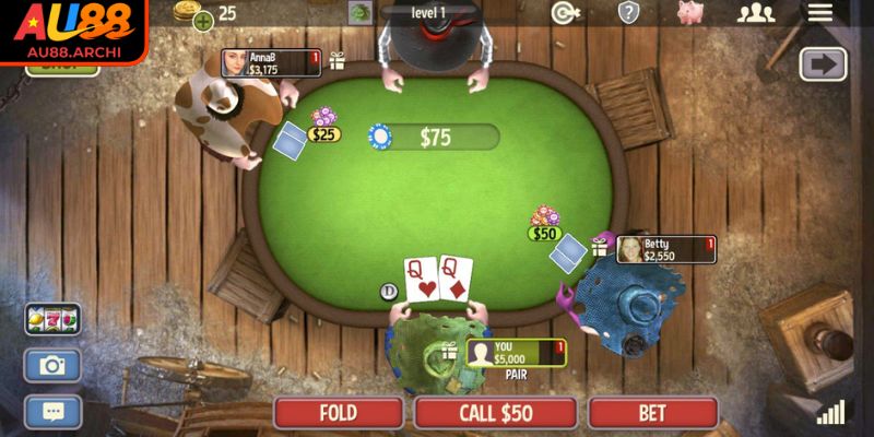 Luật chơi Poker trực tuyến tại nhà cái AU88
